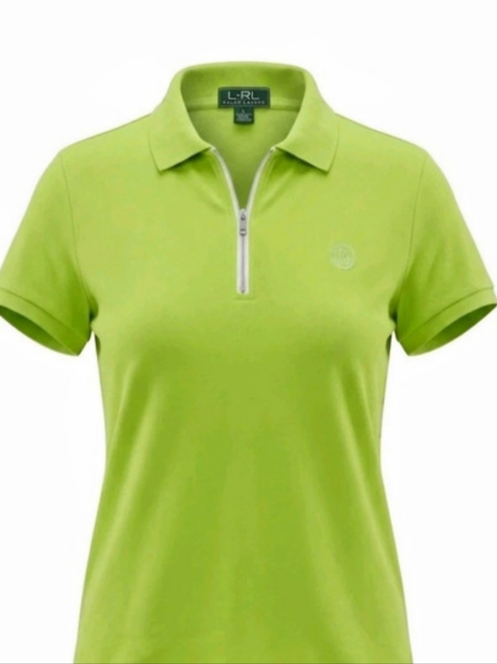 Lauren Ralph Lauren Active Quarter-Zip Polo Shirt Green Size Small